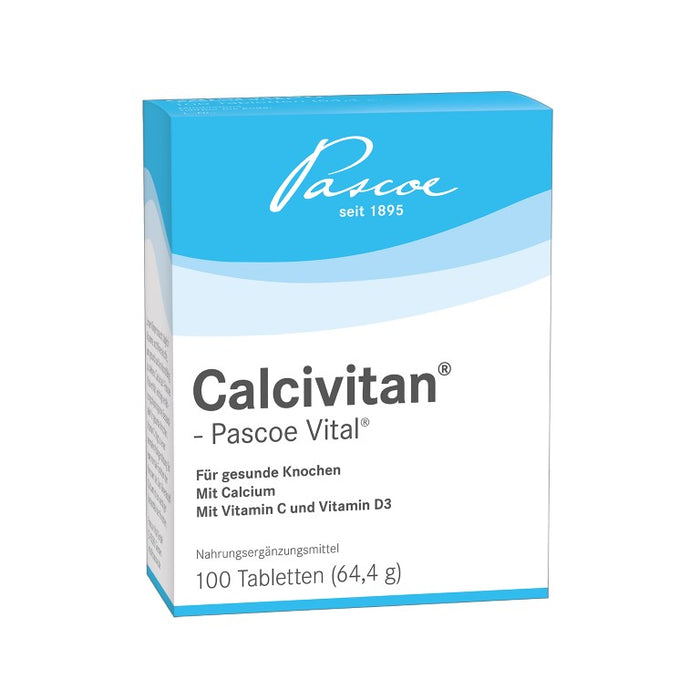 Calcivitan - Pascoe Vital Tabletten für gesunde Knochen, 100 pc Tablettes