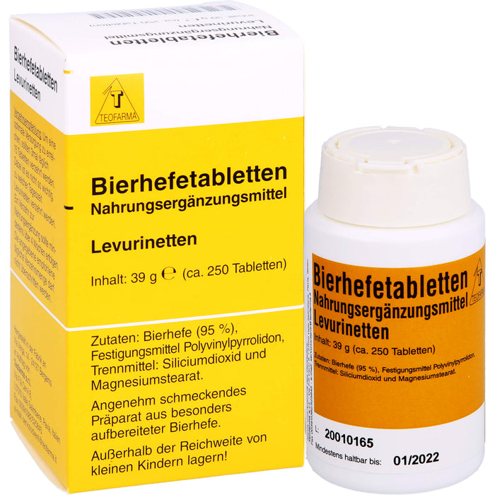 Teofarma Bierhefetabletten Leuvrinetten, 250 St. Tabletten