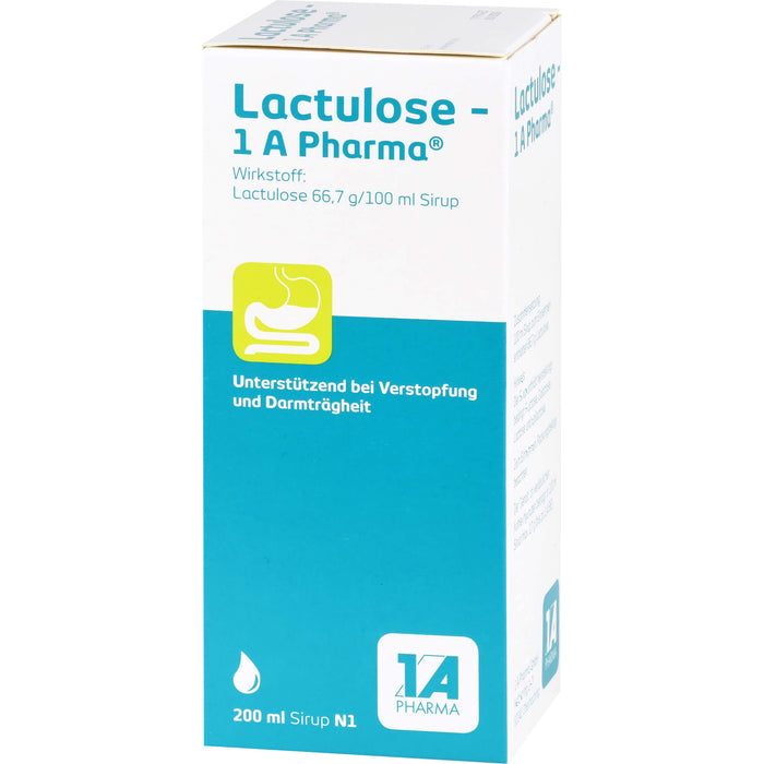 Lactulose - 1 A Pharma Sirup bei Verstopfung, 200 ml Lösung