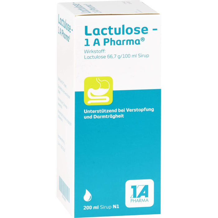 Lactulose - 1 A Pharma Sirup bei Verstopfung, 200 ml Lösung