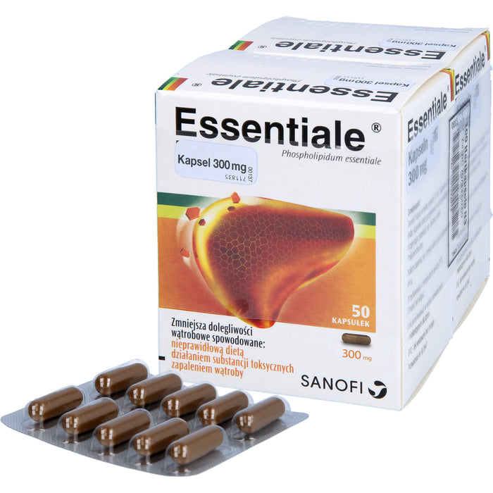 EMRA-MED Essentiale Kapseln 300 mg bei akuten und chronischen Lebererkrankungen Reimport EMRAmed, 100 pcs. Capsules