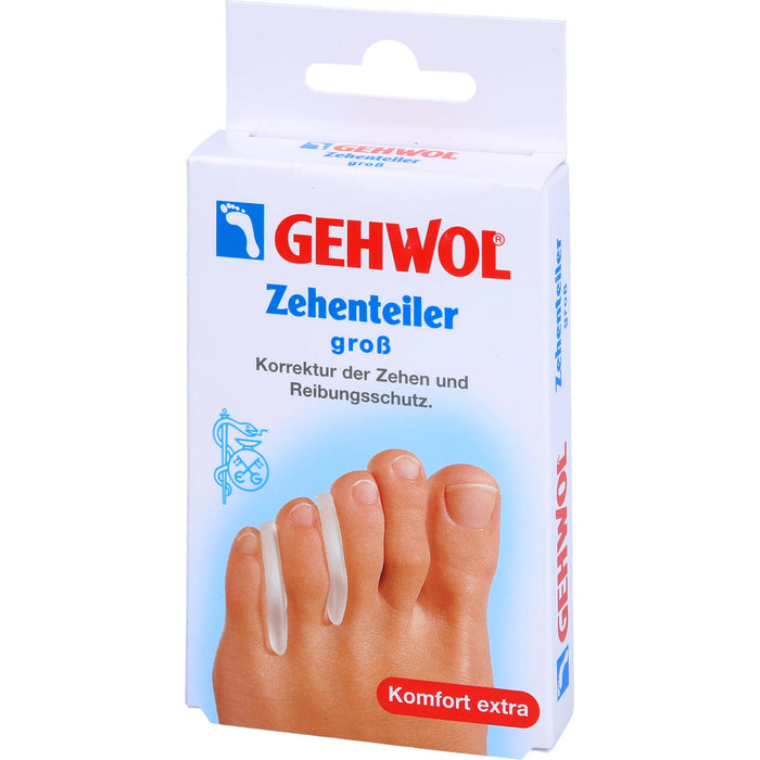 GEHWOL Polymer-Gel Zehenteiler groß, 3 pc Séparateur d'orteils