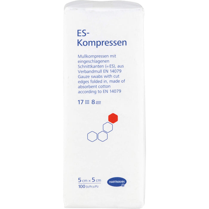 HARTMANN ES-Kompressen unsteril 5 cm x 5 cm, 100 pc Compresses