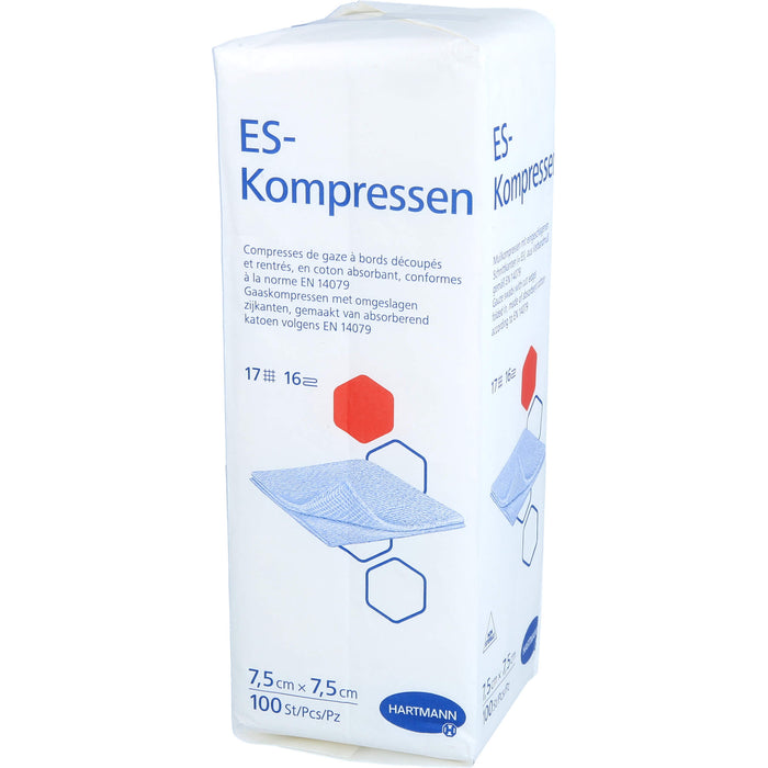 HARTMANN ES-Kompressen unsteril 7,5 x 7,5 cm, 100 pcs. Compresses