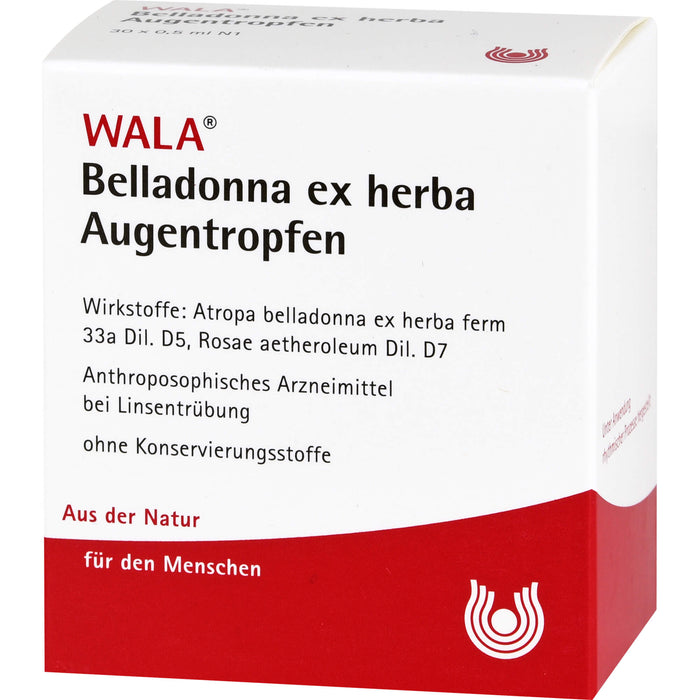 WALA Belladonna ex herba Augentropfen, 30 pcs. Solution