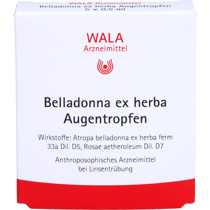 WALA Belladonna ex herba Augentropfen, 5 pc Solution