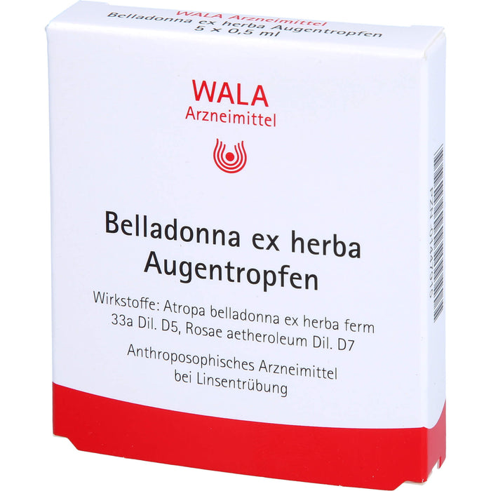 WALA Belladonna ex herba Augentropfen, 5 pcs. Solution