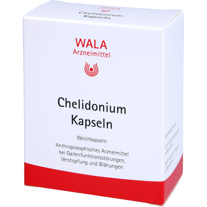 WALA Chelidonium Kapseln bei Gallenfunktionsstörungen, Verstopfung und Blähungen, 30 pc Capsules