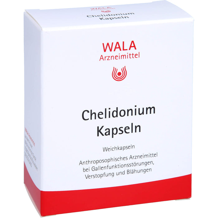 WALA Chelidonium Kapseln bei Gallenfunktionsstörungen, Verstopfung und Blähungen, 30 pcs. Capsules