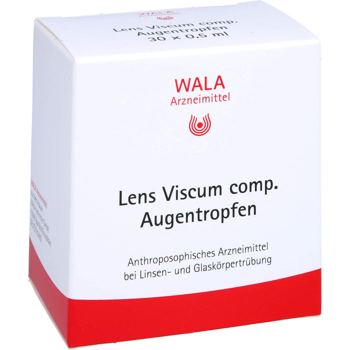 WALA Lens Viscum comp. Augentropfen bei Linsen- und Glaskörpertrübung, 30 pc Solution