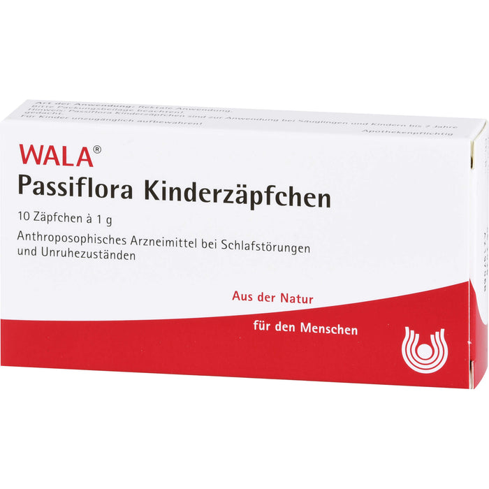 WALA Passiflora Kinderzäpfchen, 10 pcs. Suppositories