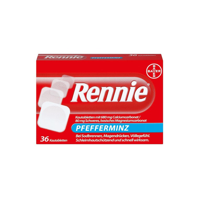 Rennie Pfefferminz Kautabletten, 36 pcs. Tablets