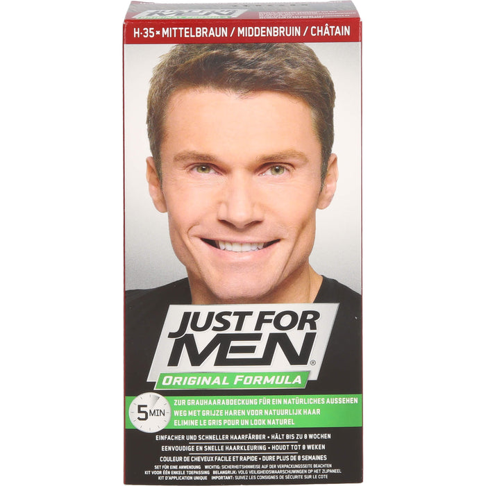 JUST FOR MEN Pflege-Tönungs-Shampoo mittelbraun, 60 ml Shampoo