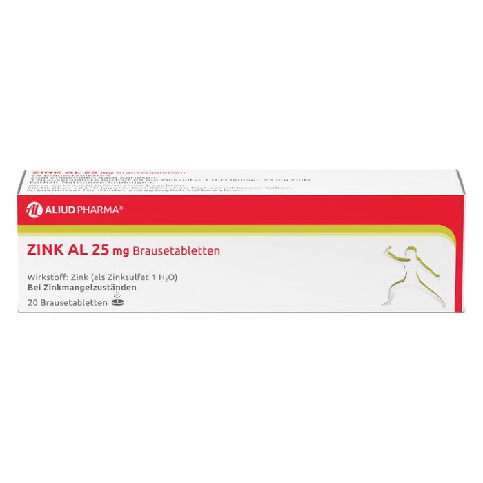 Zink AL 25 mg Brausetabletten, 20 pc Tablettes