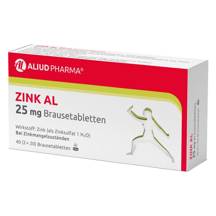 Zink AL 25 mg Brausetabletten, 40 St. Tabletten