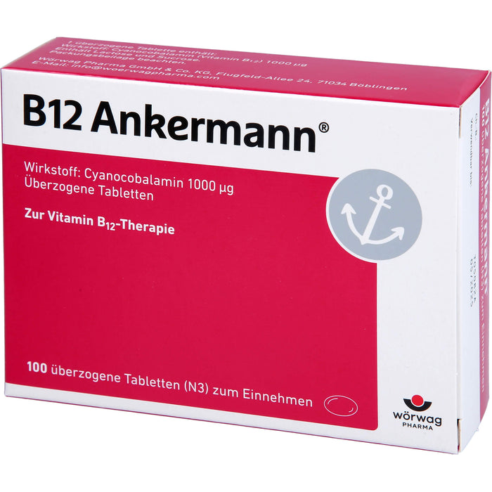 B12 Ankermann überzogene Tabletten, 100 St. Tabletten