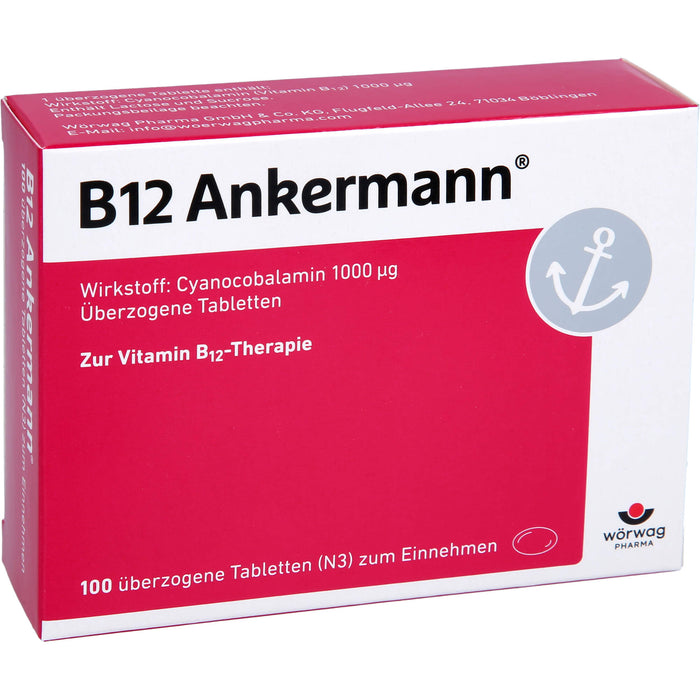 B12 Ankermann überzogene Tabletten, 100 St. Tabletten