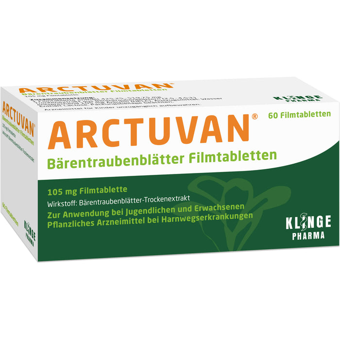 ARCTUVAN Bärentraubenblätter Filmtabletten, 60 pcs. Tablets