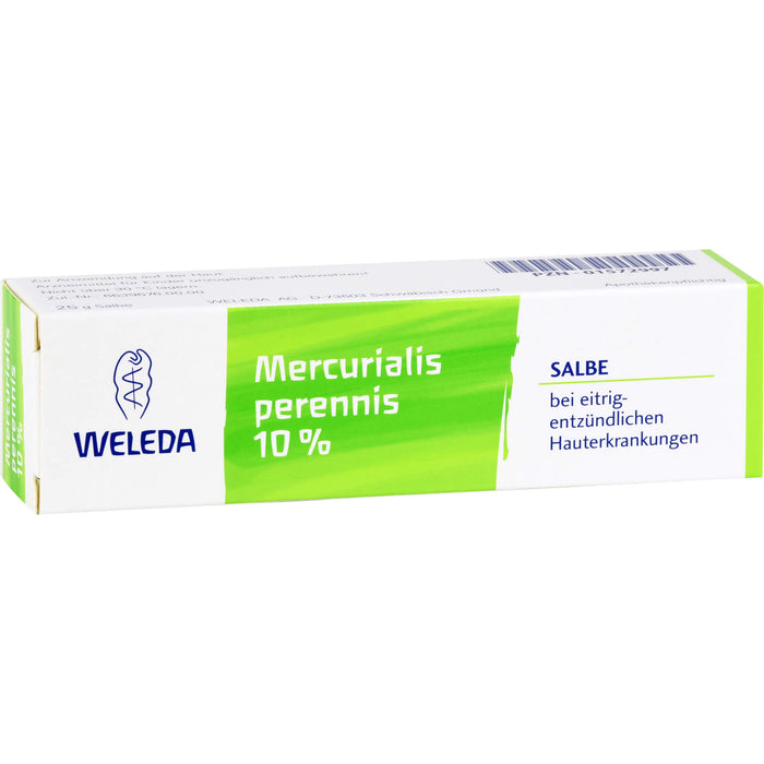 Weleda Mercurialis perennis 10 % Salbe bei eitrig-entzündlichen Hauterkrankungen, 25 g Onguent