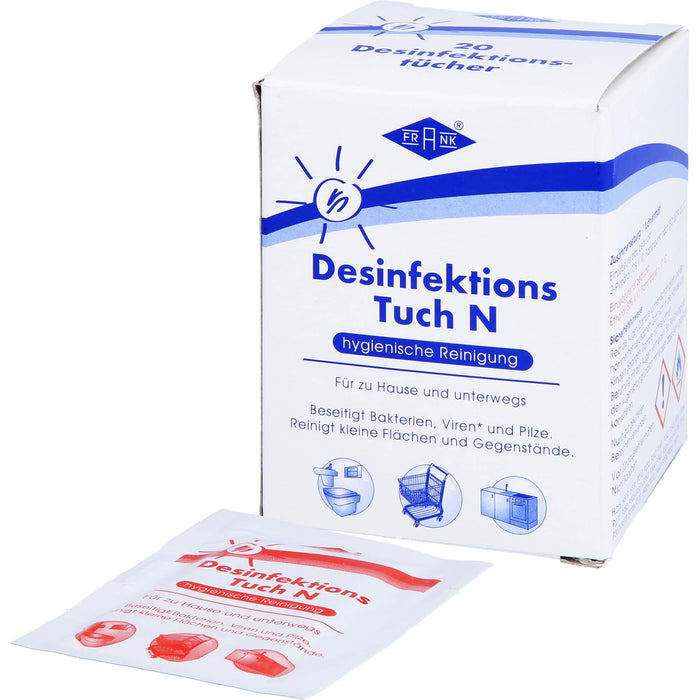 FRANK Desinfektions-Tuch N, 20 pcs. Cloths