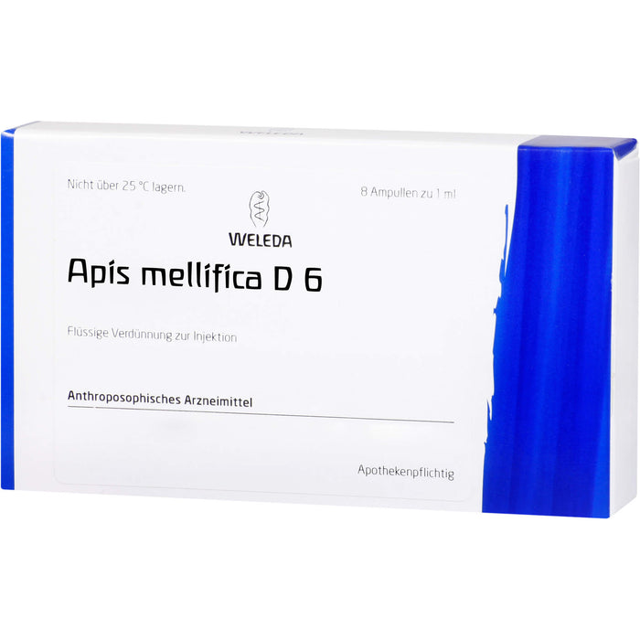 WELEDA Apis Mellifica D6 flüssige Verdünnung, 8 pc Ampoules