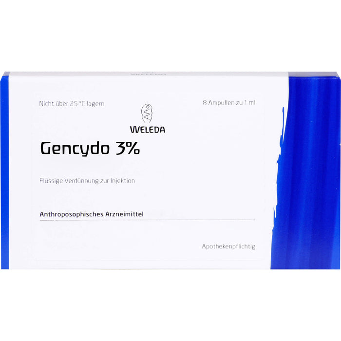 WELEDA Gencydo 3% Injektionslösung bei allergischen Erkrankungen, 8 St. Ampullen