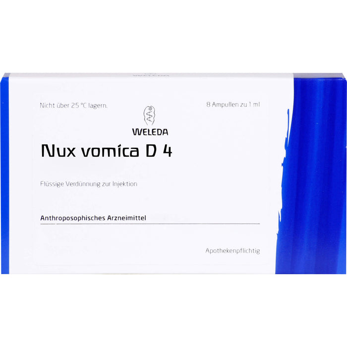 WELEDA Nux vomica D4 flüssige Verdünnung, 8 pcs. Ampoules