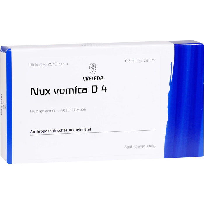 WELEDA Nux vomica D4 flüssige Verdünnung, 8 pcs. Ampoules