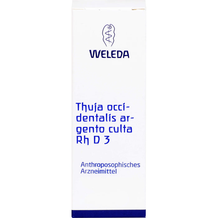 WELEDA Thuja occidentalis Argento culta Rh D3 flüssige Verdünnung, 20 ml Solution