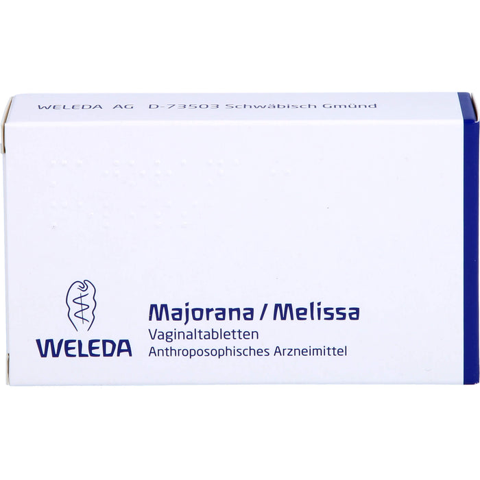 WELEDA Majorana / Melissa Vaginaltabletten, 10 pc Tablettes