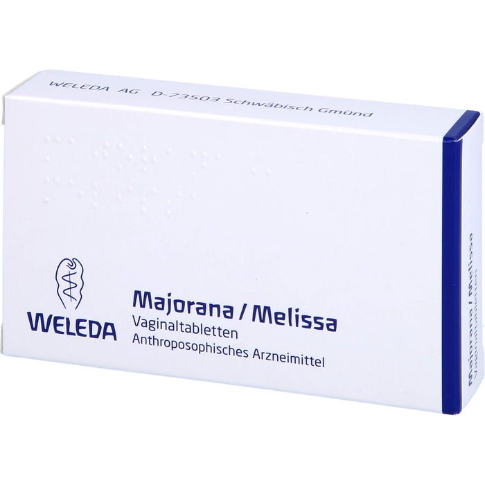 WELEDA Majorana / Melissa Vaginaltabletten, 10 St. Tabletten