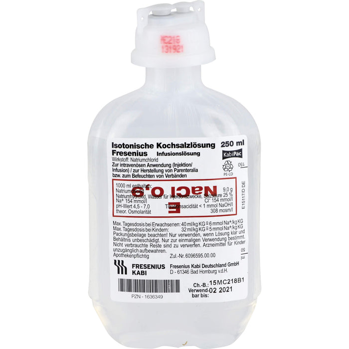 Isotonische Kochsalzlösung Fresenius Infusionslösung, 250 ml Solution