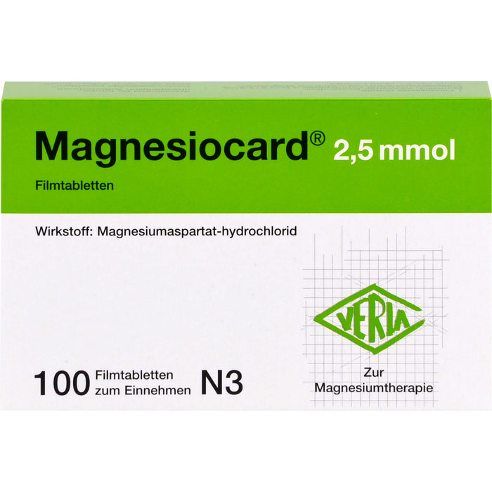 Magnesiocard 2,5 mmol Filmtabletten, 100 St. Tabletten