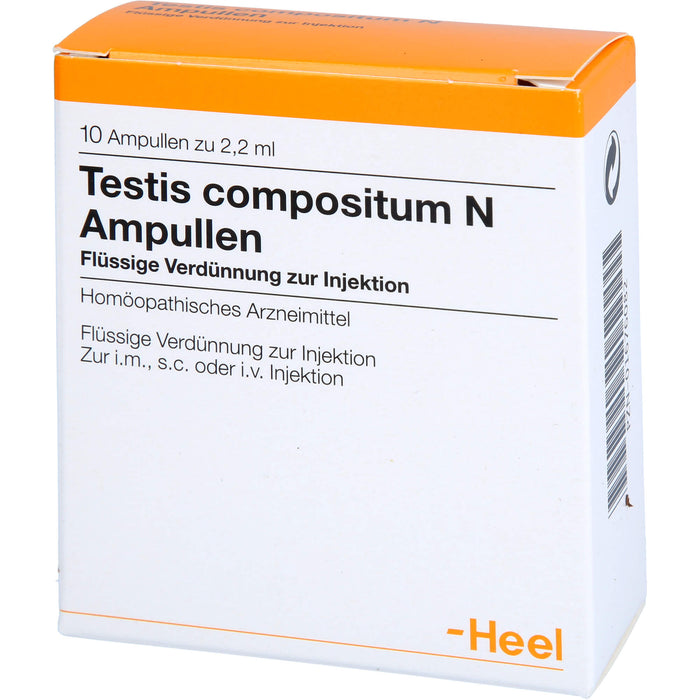 Heel Testis compositum N Ampullen, 10 pcs. Ampoules