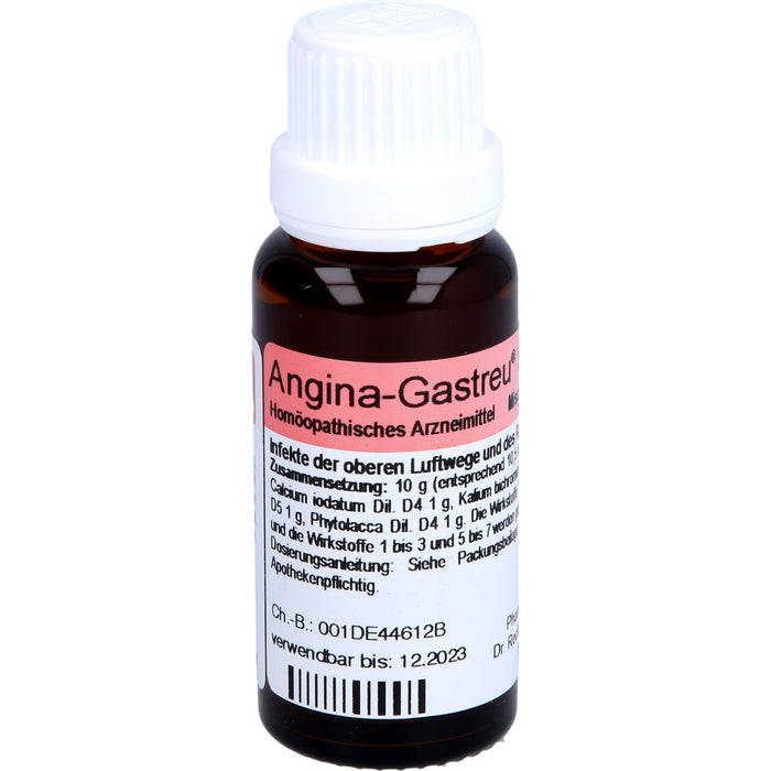 Dr.Reckeweg Angina-Gastreu S R1 Mischung bei Infekten der oberen Luftwege und des Rachenraumes, 22 ml Mischung