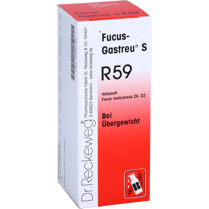 Dr. Reckeweg Fucus-Gastreu S R59 Tropfen bei Übergewicht, 50 ml Lösung