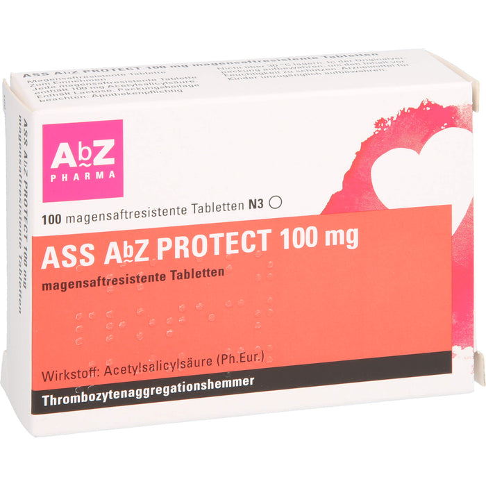 ASS AbZ Protect 100 mg Tabletten, 100 St. Tabletten