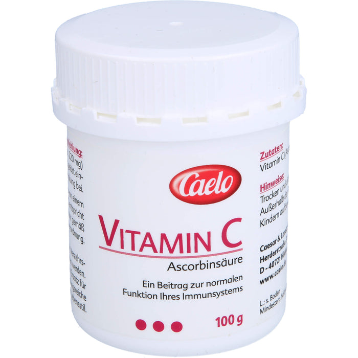 Caelo Vitamin C Ascorbinsäure Pulver, 100 g Poudre