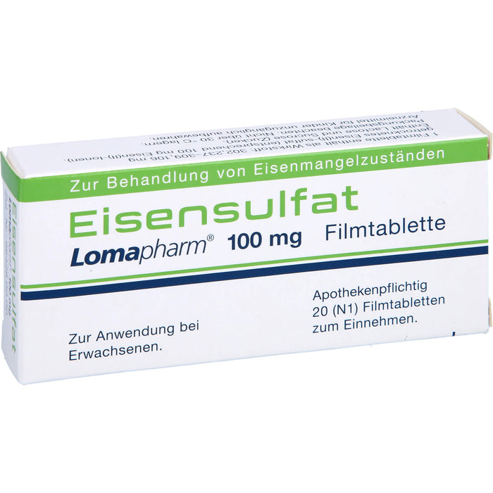 Eisensulfat Lomapharm 100 mg, 20 St FTA