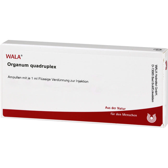 WALA Organum Quadruplex Ampullen, 10 pcs. Ampoules