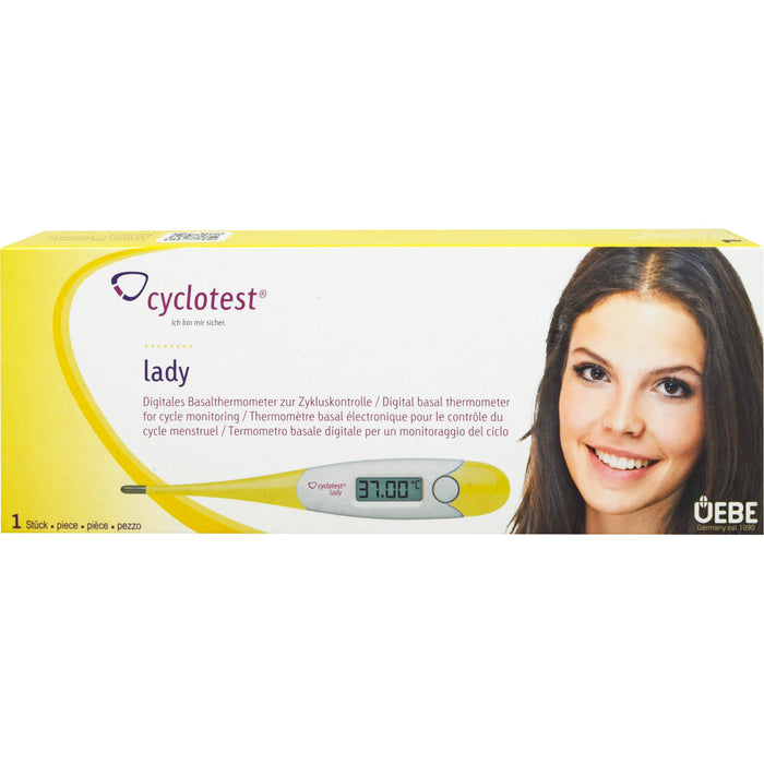 cyclotest lady Digitales Basalthermometer zur Zykluskontrolle, 1 pcs. Test