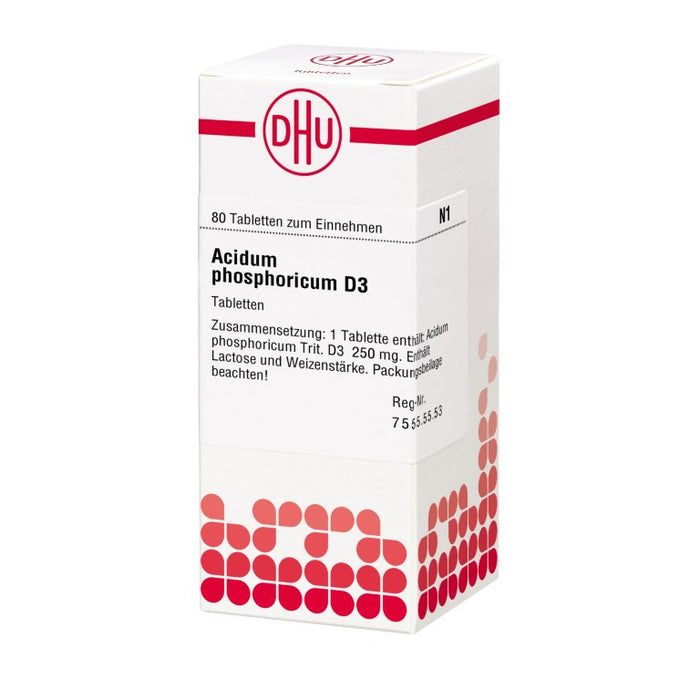 DHU Acidum phosphoricum D3 Tabletten, 80 St. Tabletten