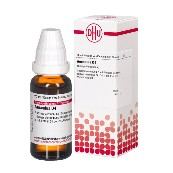 DHU Aesculus D4 Dilution, 20 ml Lösung