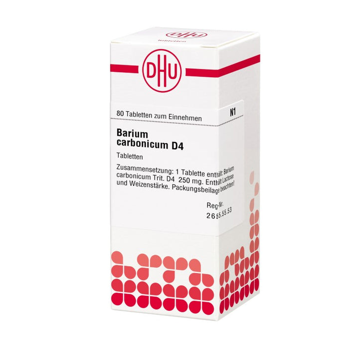 DHU Barium carbonicum D4 Tabletten, 80 pc Tablettes