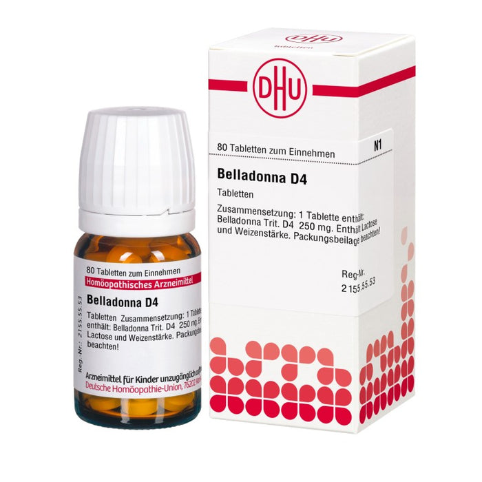 DHU Belladonna D4 Tabletten, 80 pc Tablettes