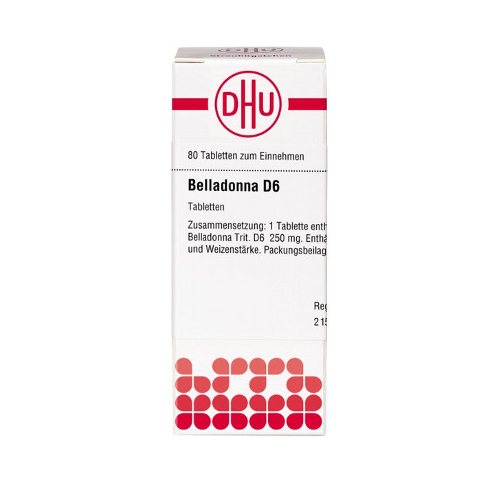 DHU Belladonna D 6 Tabletten, 80 pcs. Tablets