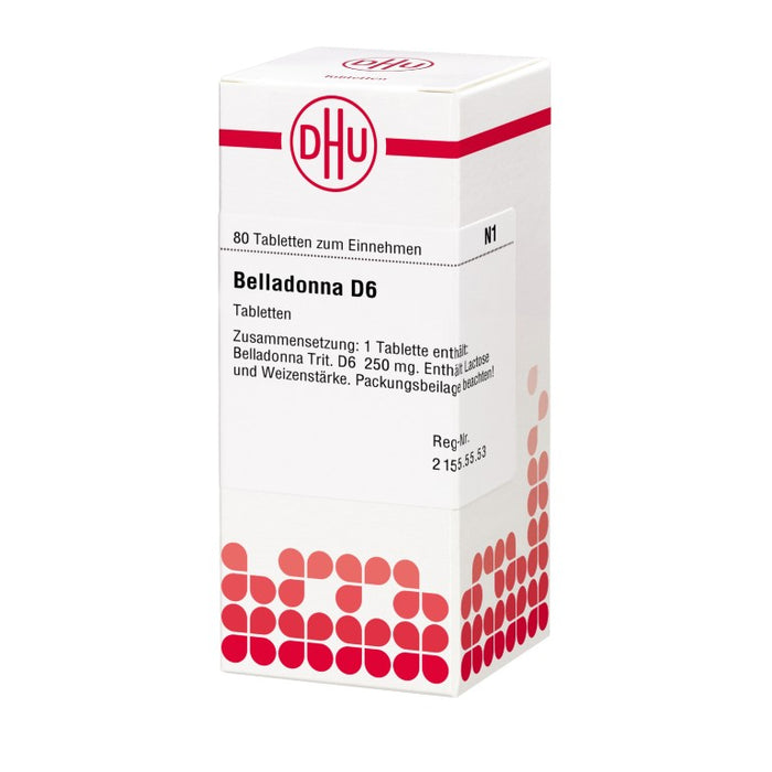 DHU Belladonna D 6 Tabletten, 80 pc Tablettes