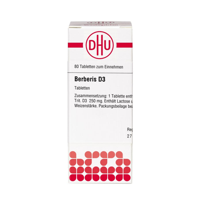 DHU Berberis D3 Tabletten, 80 St. Tabletten