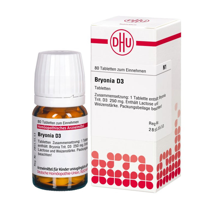 Bryonia D3 DHU Tabletten, 80 St. Tabletten