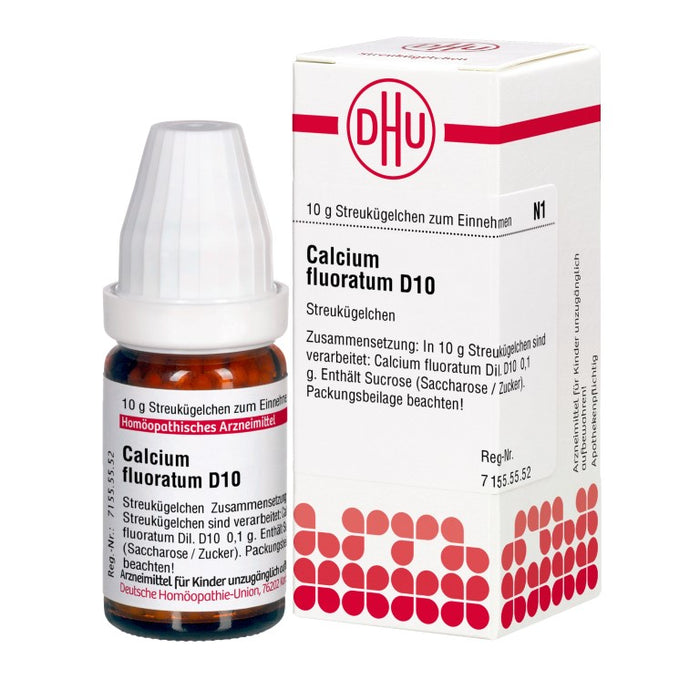 DHU Calcium fluoratum D10 Streukügelchen, 10 g Globuli